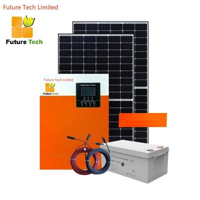 Home Off Grid Polikrystaliczne panele słoneczne z inwerterami 5,5 kW z pomarańczowym