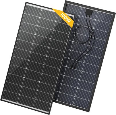 100 Wattów Sztywny Panel Słoneczny Komórka Monokrystaliczny Moduł 12 Voltów 9BB