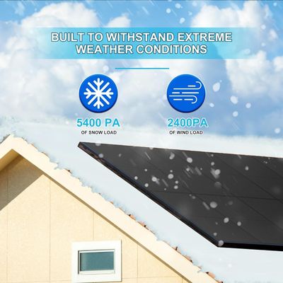 400W PV Monokrystaliczne Panele słoneczne dwustronne