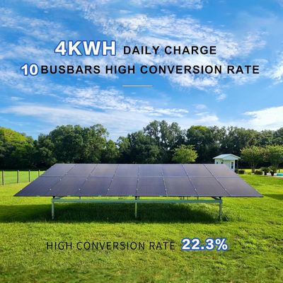 400W PV Monokrystaliczne Panele słoneczne dwustronne