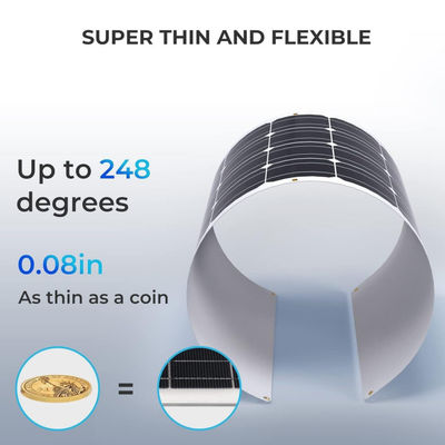 Wyposażenie na pokładzie pojazdów rowerowych Marine RV Thin 100w Flexible Solar Panel Cell IP68