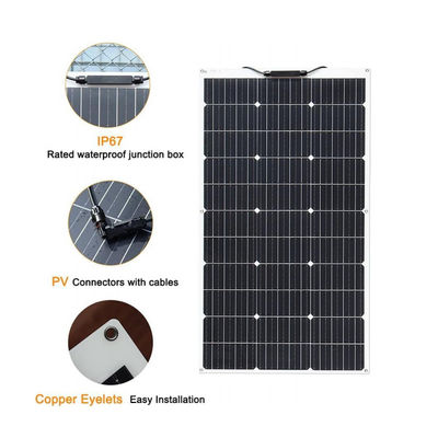 200W ETFE Panel słoneczny Elastyczny panel słoneczny PV PERC Monokrystaliczny FTET200