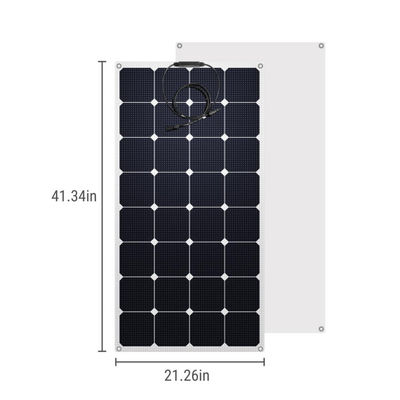 Moduły monokrystaliczne półprężnych paneli słonecznych 100W 12 Volt OEM