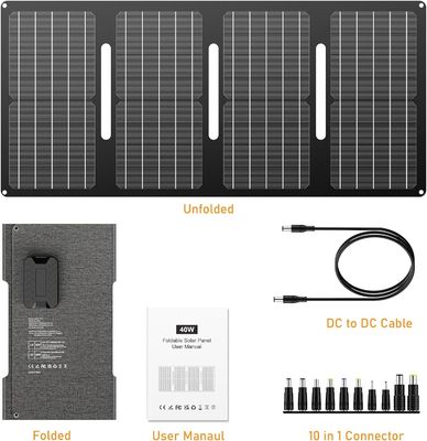 40W przenośny panel słoneczny 15V zasilacz prądu stałego do kempingu na zewnątrz