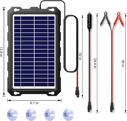 7.5W Przenośny ładowarka akumulatora Rv Bateria samochodowa Solar Battery Maintainer 12V