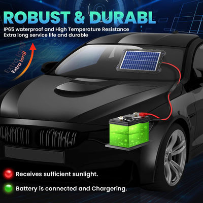 7.5W Przenośny ładowarka akumulatora Rv Bateria samochodowa Solar Battery Maintainer 12V