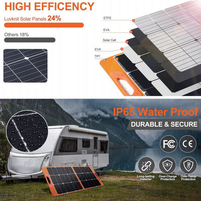 Zkładany pakiet systemu słonecznego RV 100W Off Grid do kempingu i wędrówek