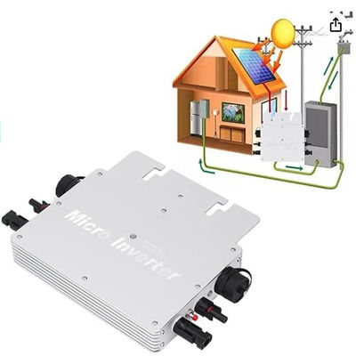 IP65 3000W 6000W Solar Micro Inverter On Grid AC120V 230V z białym i czarnym