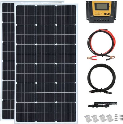 200 Watt 24V sztywny panel słoneczny Monokrystaliczny moduł System odłączony od sieci