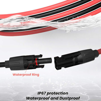 10AWG Kable przedłużające PV Akcesoria do paneli słonecznych dla przenośnych paneli słonecznych
