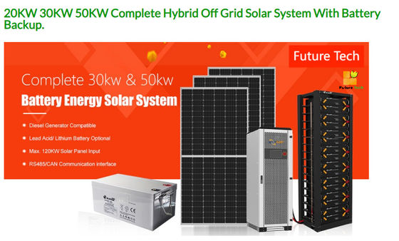 FT30000 Zestaw paneli słonecznych 20KW 25KW 30KW 40KW 50KW Kompletny włączony do sieci