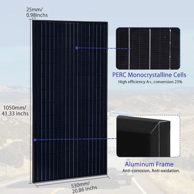 Lekkie monokrystaliczne panele słoneczne o mocy 200 W