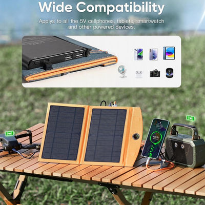 Przenośny ładowarka słoneczna 10W Panel słoneczny z pojedynczą ogniwem 5V 3A