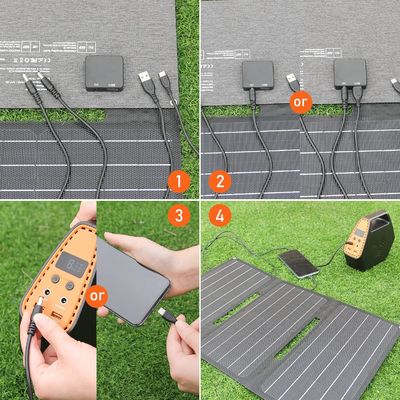 30 Watt Przenośny Balkon Panele słoneczne Monokrystaliczny Krzemowy wodoodporny