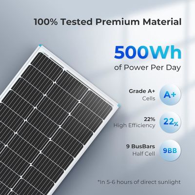 PV Monokrystaliczne Balkon Panele słoneczne 100 Watt 12V OEM