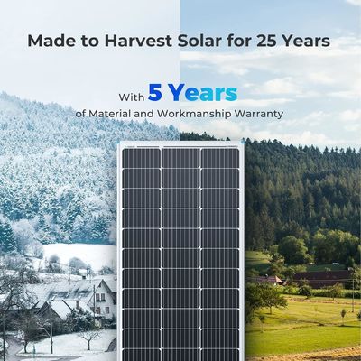 PV Monokrystaliczne Balkon Panele słoneczne 100 Watt 12V OEM