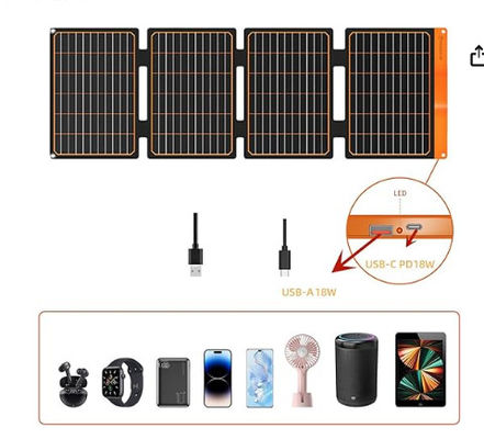 FT40 Mały przenośny ładowarka słoneczna USB Mono Moduł krystaliczny IP67 wodoodporny
