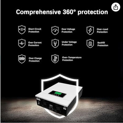 FT3000 Inwerter hybrydowy 3200W Wbudowany w 80A MPPT Solar Charge Controller z białym