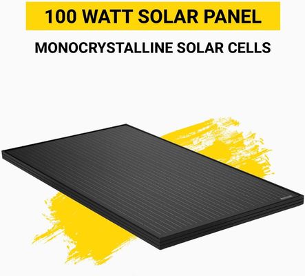 Monokrystaliczne panele słoneczne na balkonie o mocy 100 W dla budynków komercyjnych