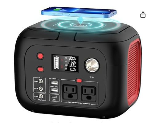 228Wh bateria litowa 300W przenośna elektrownia z światłem LED