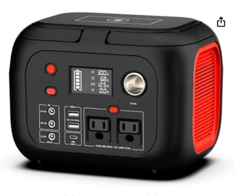 228Wh bateria litowa 300W przenośna elektrownia z światłem LED
