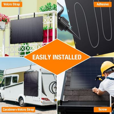 120W 21,7V elastyczne panele słoneczne gięte dla samochodów kempingowych karawanów kempingowych statków dachy