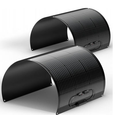 Czarny ETFE 100 Watt elastyczny monokrystaliczny panel słoneczny