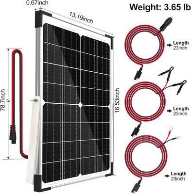 25W akumulator słoneczny ładowarka do ładowania 12V dla samochodów i motocykli