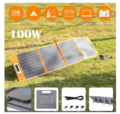 18V 100W składany ładowarka paneli słonecznych, dostosowana z wyjściem prądu stałego