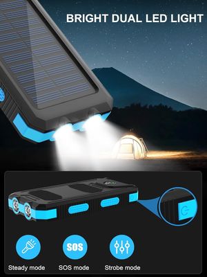 38800mAh zasilanie słoneczne USB Power Bank wodoodporny do obozowania na zewnątrz