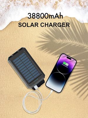 38800mAh zasilanie słoneczne USB Power Bank wodoodporny do obozowania na zewnątrz