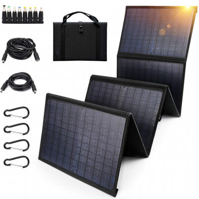 Wysokiej wydajności składany panel słoneczny 60W z 5V USB do kempingu, telefon komórkowy