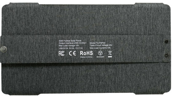 FT40W składany panel słoneczny 40W składany panel słoneczny wodoodporny IP65 z czarnym